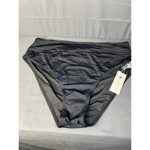 Womens Holipick Black Bikini Bottoms Size XL NWT